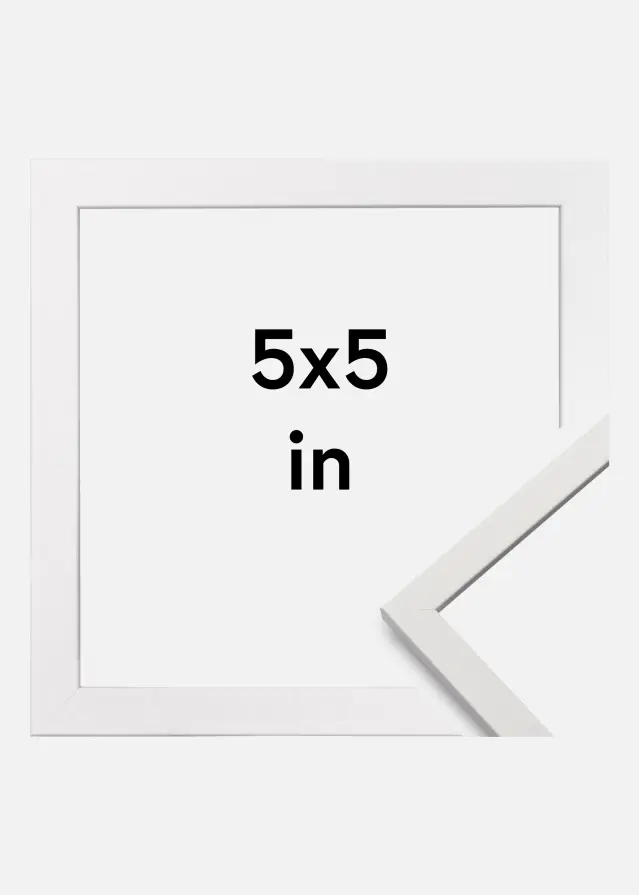 Okvir Edsbyn Akrilno steklo Bela 5x5 inches (12,7x12,7 cm)