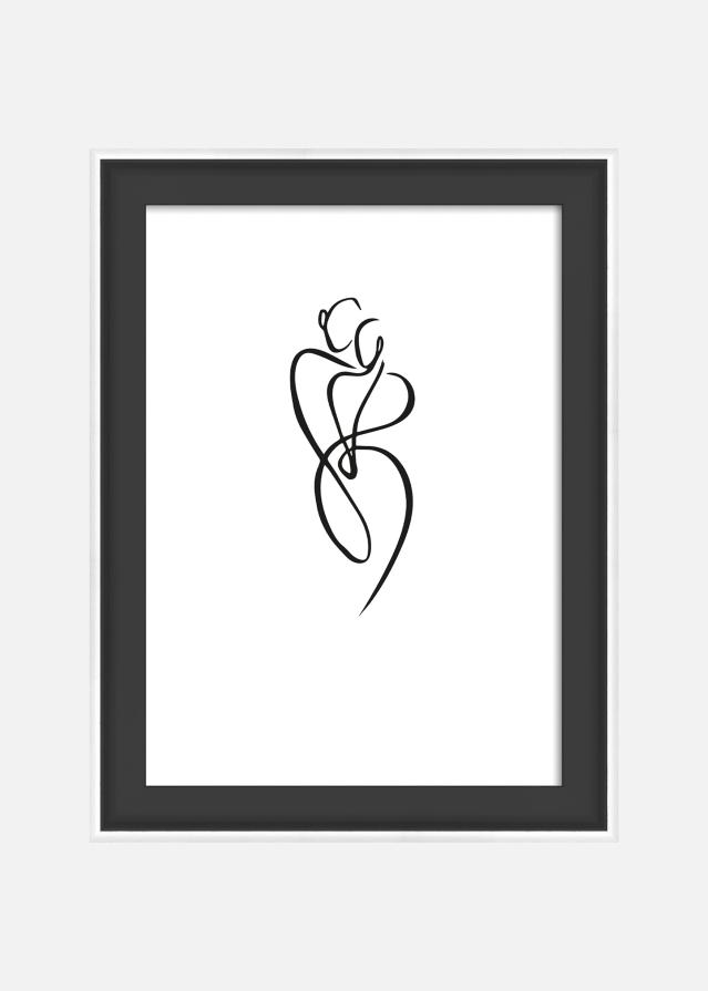 Okvir Silhouette Črna 10x15 cm