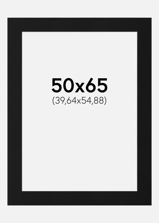 Paspartŭ Črni Standard (Belo Jedro) 50x65 cm (39,64x54,88)