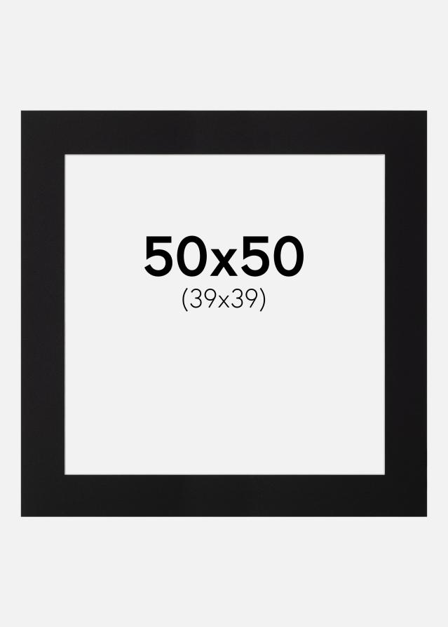 Paspartŭ Canson Črna Bel notranji rob 50x50 cm (39x39)
