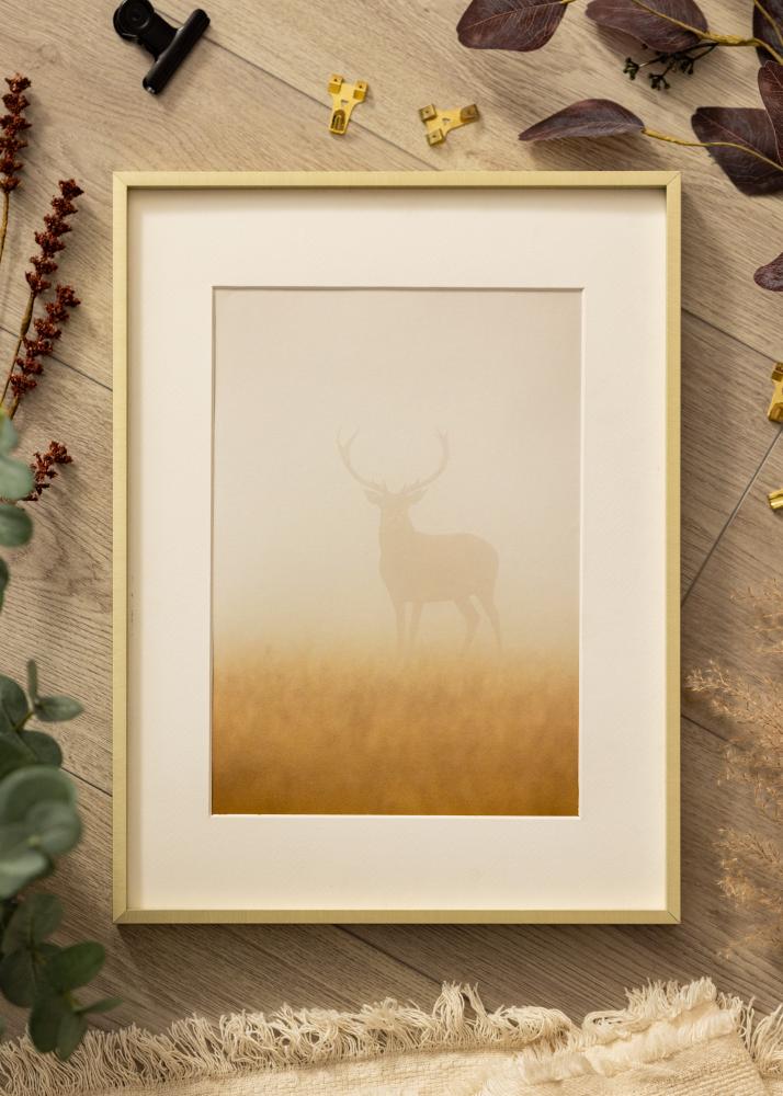 Okvir Nielsen Premium Alpha Brušen Zlata - Poljubna velikost