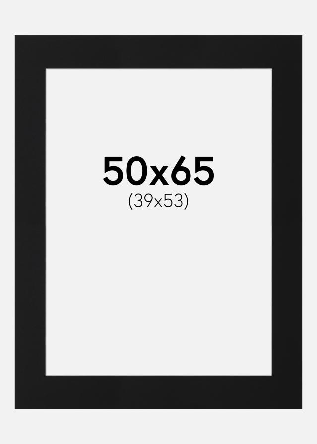 Paspartŭ Črni Standard (Belo Jedro) 50x65 cm (39x53)