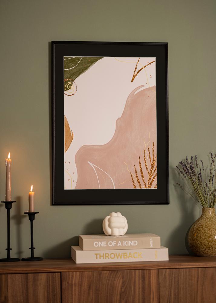 Okvir Horndal Črna 50x60 cm - Paspartŭ Črna 14x18 inches