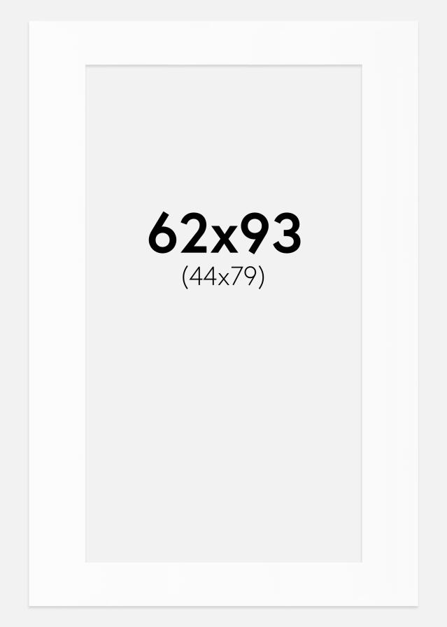 Paspartȗ Beli Standard (Belo Jedro) 62x93 cm (44x79)