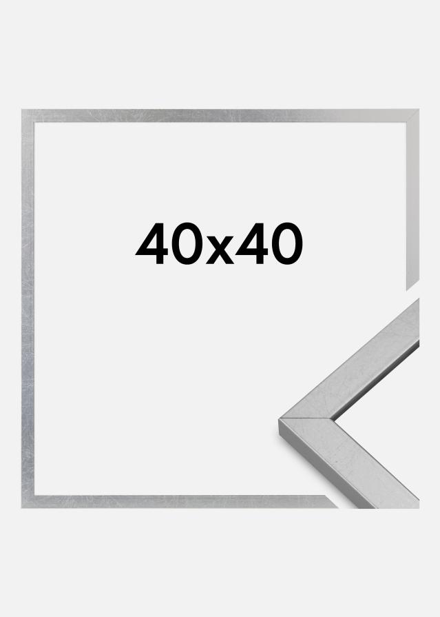 Okvir Minerva Akrilno steklo Srebrna 40x40 cm