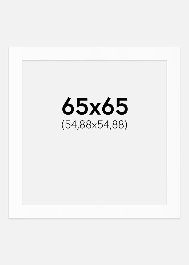 Paspartȗ Beli Standard (Belo Jedro) 65x65 cm (54,88x54,88)