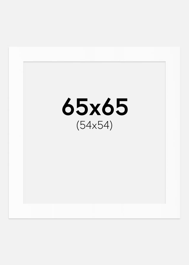 Paspartȗ Beli Standard (Belo Jedro) 65x65 cm (54x54)