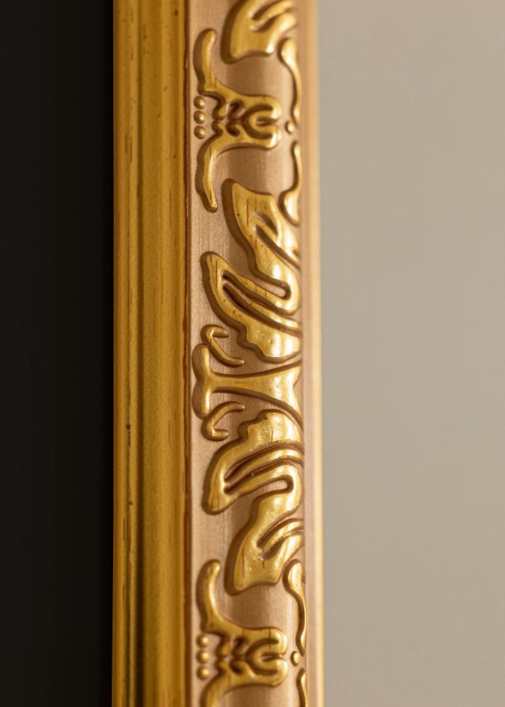 Okvir Nostalgia Zlata 35x45 cm - Paspartŭ Črna 11x14 inches