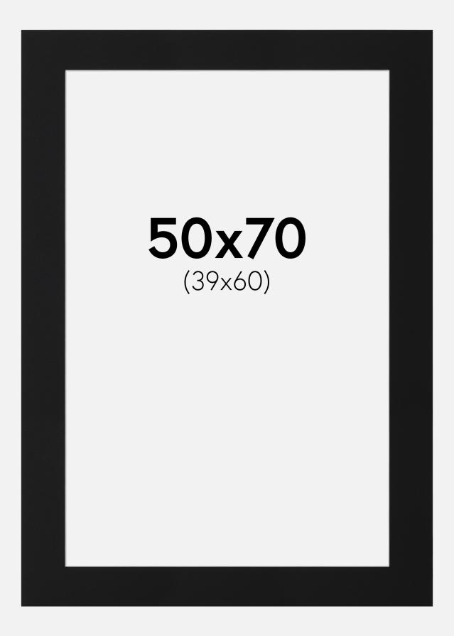 Paspartŭ Črni Standard (Belo Jedro) 50x70 cm (39x60)