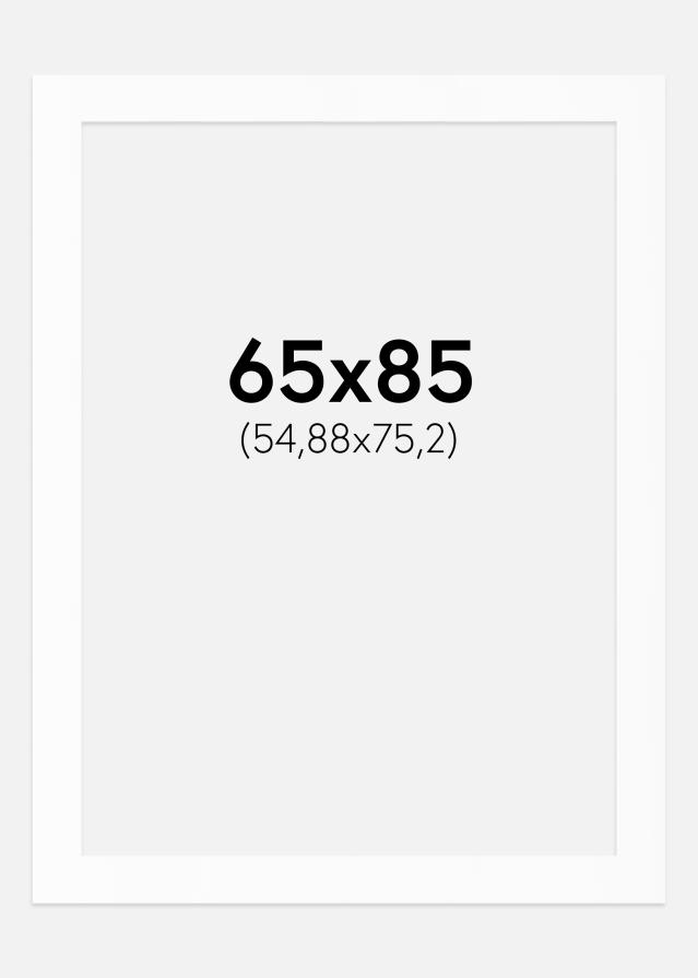 Paspartȗ Beli Standard (Belo Jedro) 65x85 cm (54,88x75,2)