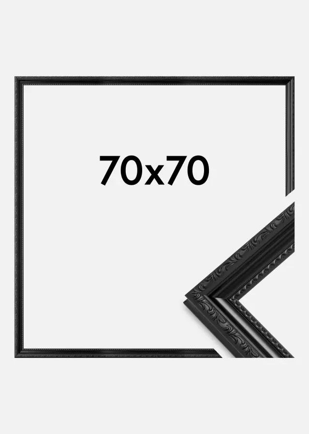 Okvir Abisko Akrilno steklo Črna 70x70 cm