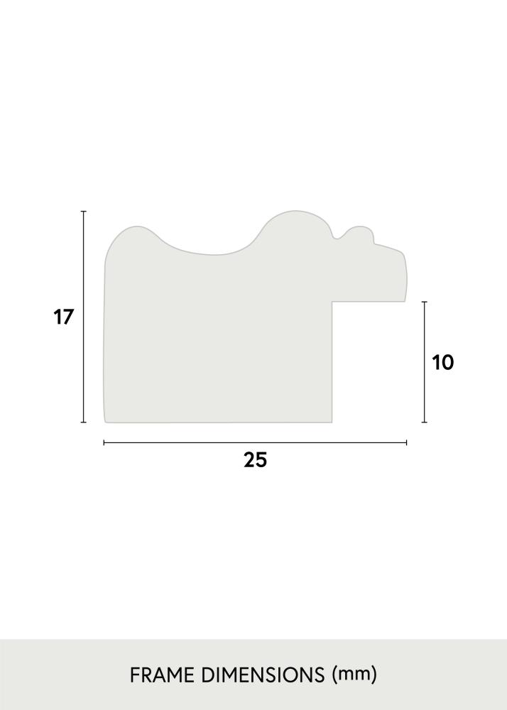 Okvir Drottningholm Srebrna II - Poljubna velikost