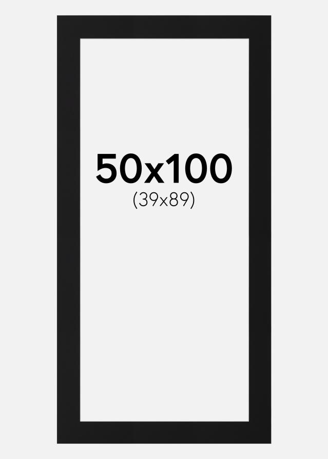 Paspartŭ Črni Standard (Belo Jedro) 50x100 cm (39x89)