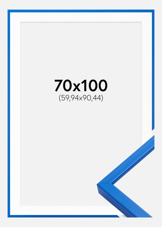 Okvir E-Line Modra 70x100 cm - Paspartŭ Bela 24x36 inches