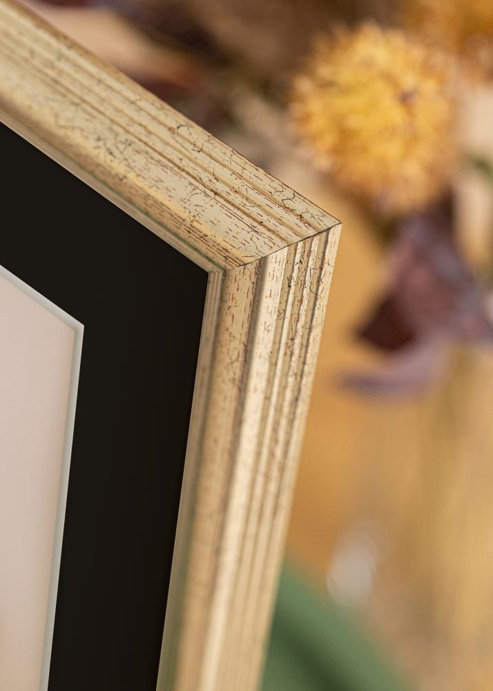 Okvir Västkusten Srebrna 70x100 cm - Paspartŭ Črna 62x93 cm