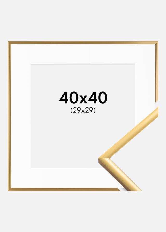 Okvir New Lifestyle Shiny Gold 40x40 cm - Paspartŭ Bela 30x30 cm