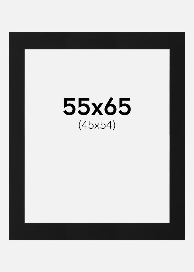 Paspartŭ Črni Standard (Belo Jedro) 55x65 cm (45x54)