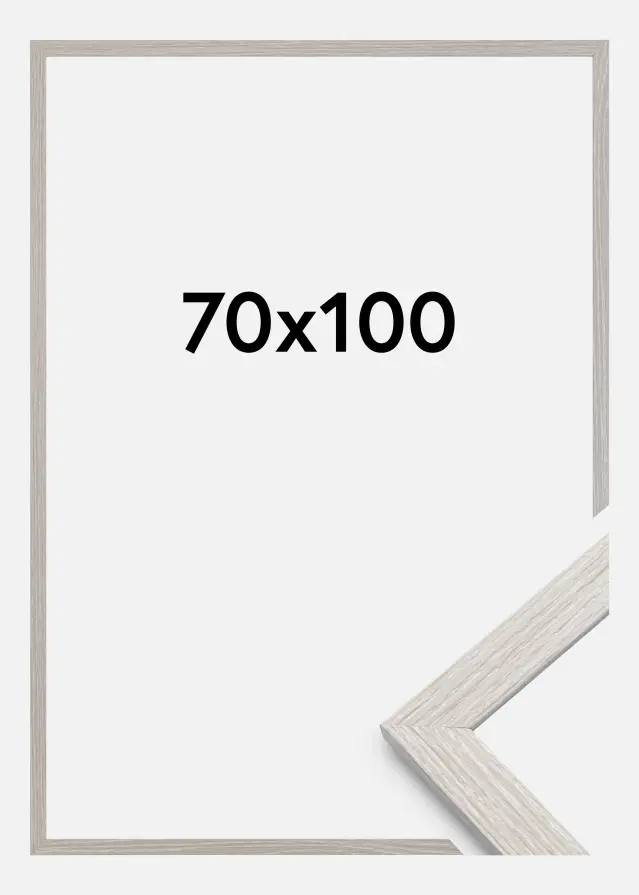 Okvir Eleganten Akrilno steklo Light Grey Oak 70x100 cm