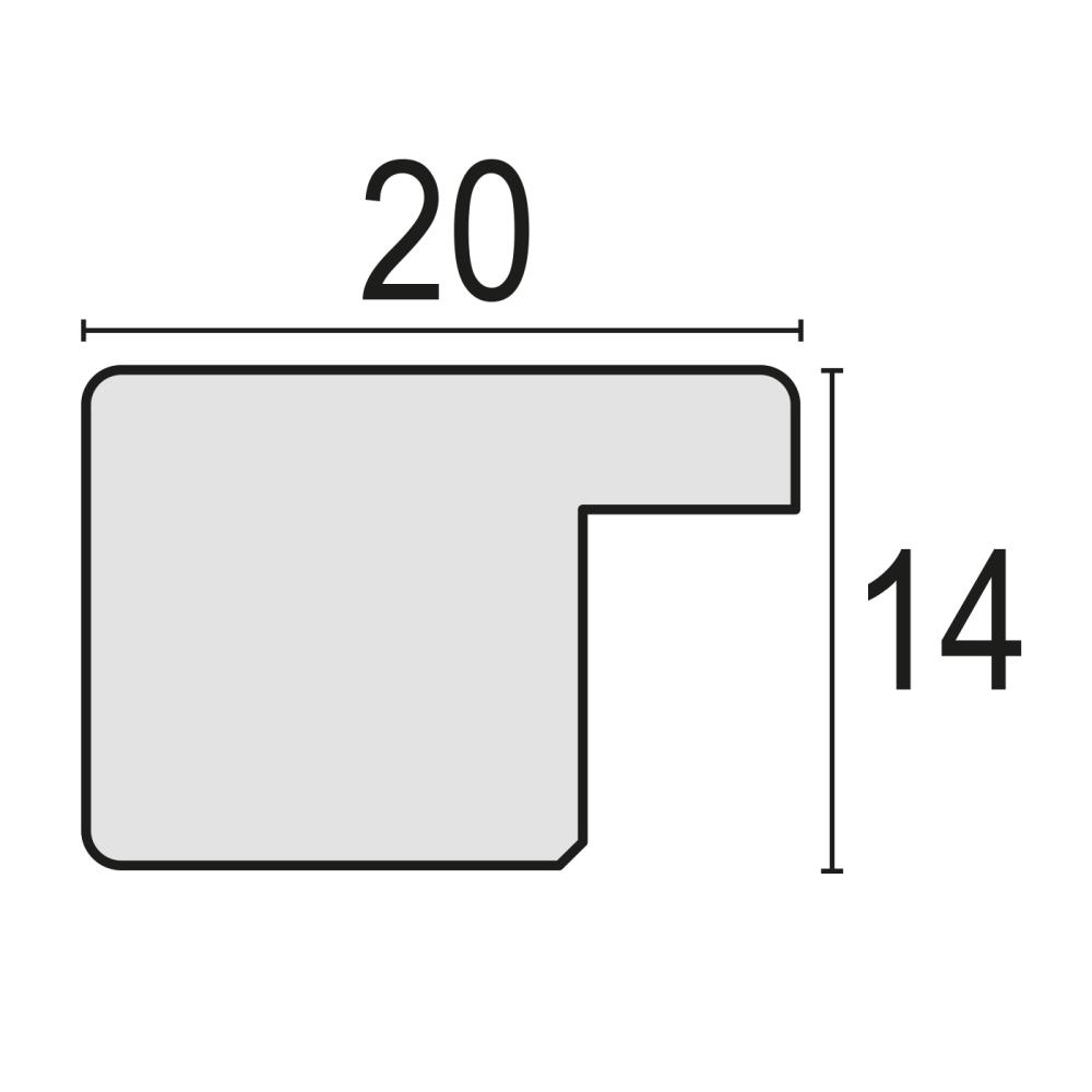 Okvir Theresa Rjava 13x18 cm