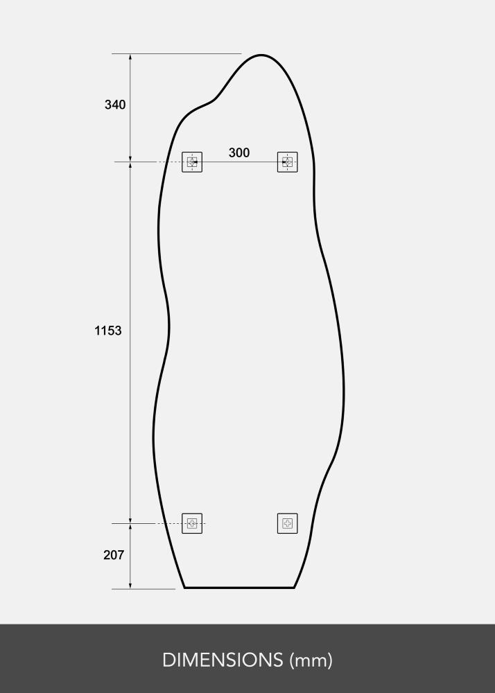 Ogledalo Echo 60x170 cm