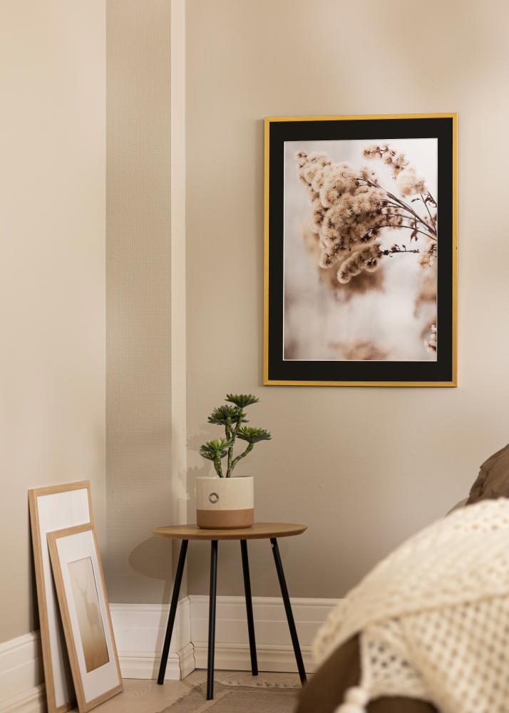 Okvir Edsbyn Zlata 28x35 cm - Paspartŭ Črna 8x10 inches