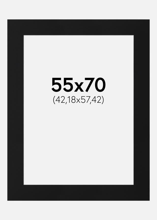 Paspartŭ Črni Standard (Belo Jedro) 55x70 cm (42,18x57,42)