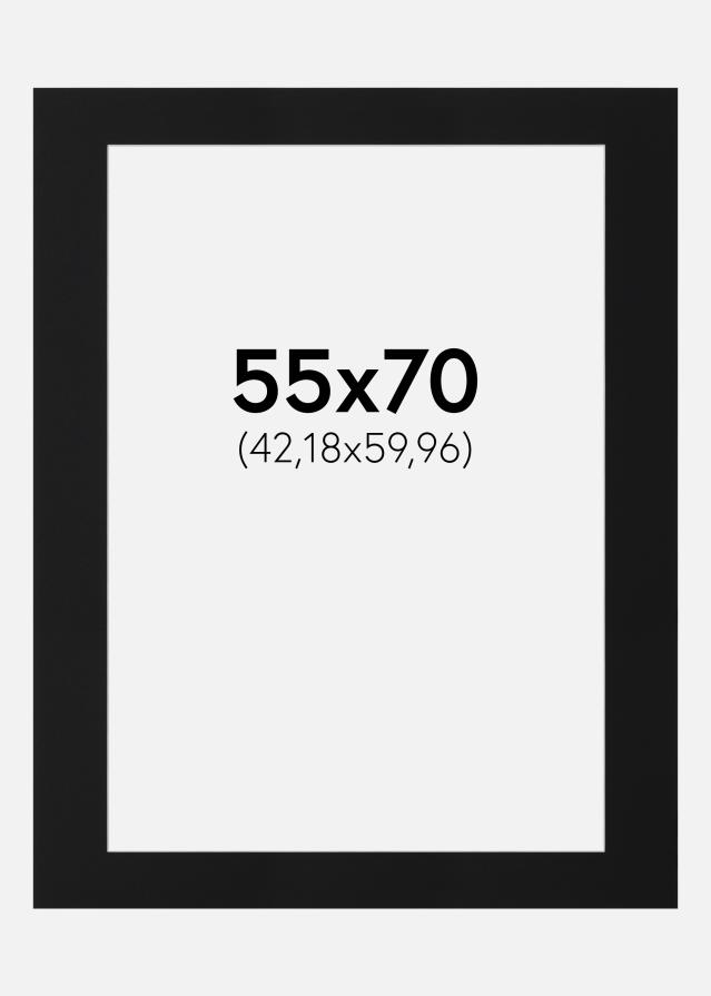 Paspartŭ Črni Standard (Belo Jedro) 55x70 cm (42,18x59,96)