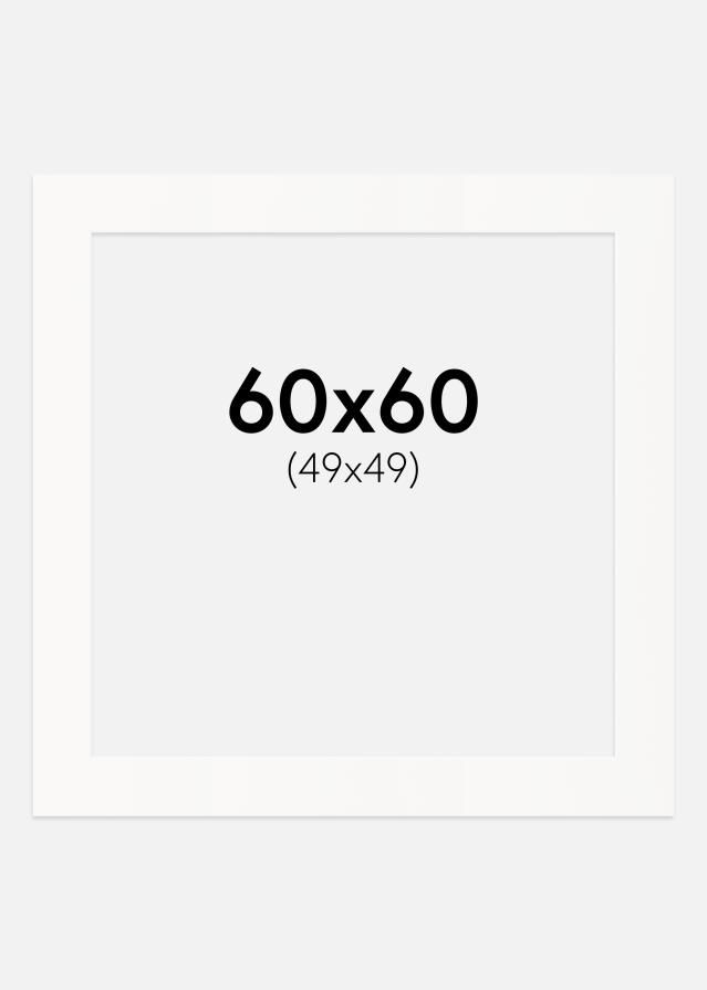 Paspartŭ Umazano bela Bel notranji rob 60x60 cm (49x49)