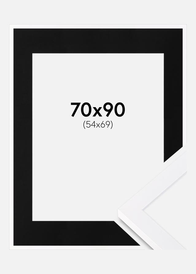 Okvir Selection Bela 70x90 cm - Paspartŭ Črna 55x70 cm