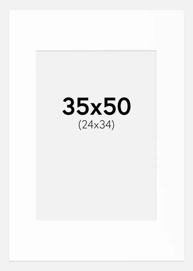 Paspartŭ Canson Bela Bel notranji rob 35x50 cm (24x34)