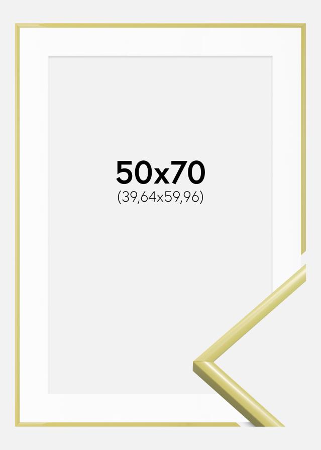 Okvir New Lifestyle Svetlo-rumena 50x70 cm - Paspartŭ Bela 16x24 inches