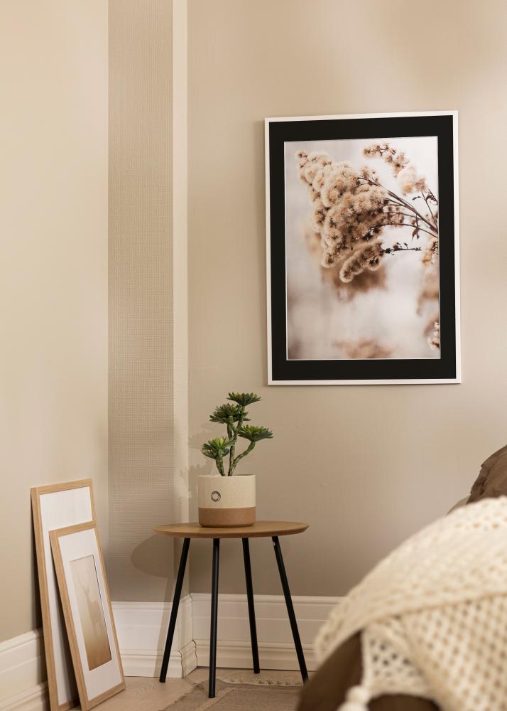 Okvir Edsbyn Bela 20x30 cm - Paspartŭ Črna 15x21 cm (A5)