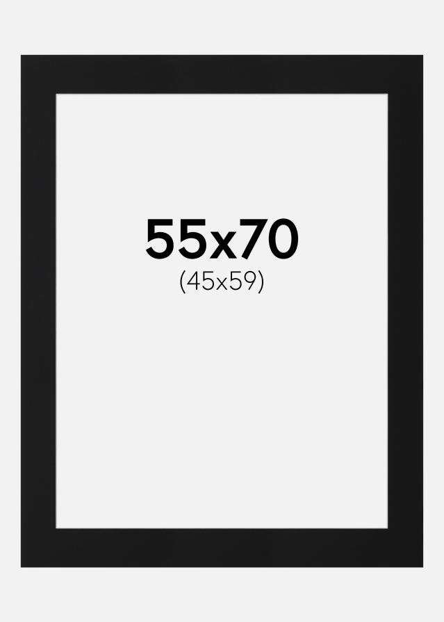 Paspartŭ Črni Standard (Belo Jedro) 55x70 cm (45x59)