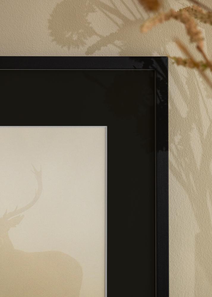 Okvir Edsbyn Črna 20x30 cm - Paspartŭ Črna 15x21 cm (A5)