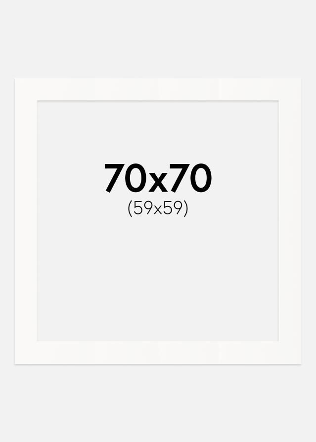 Paspartŭ Umazano bela Bel notranji rob 70x70 cm (59x59)