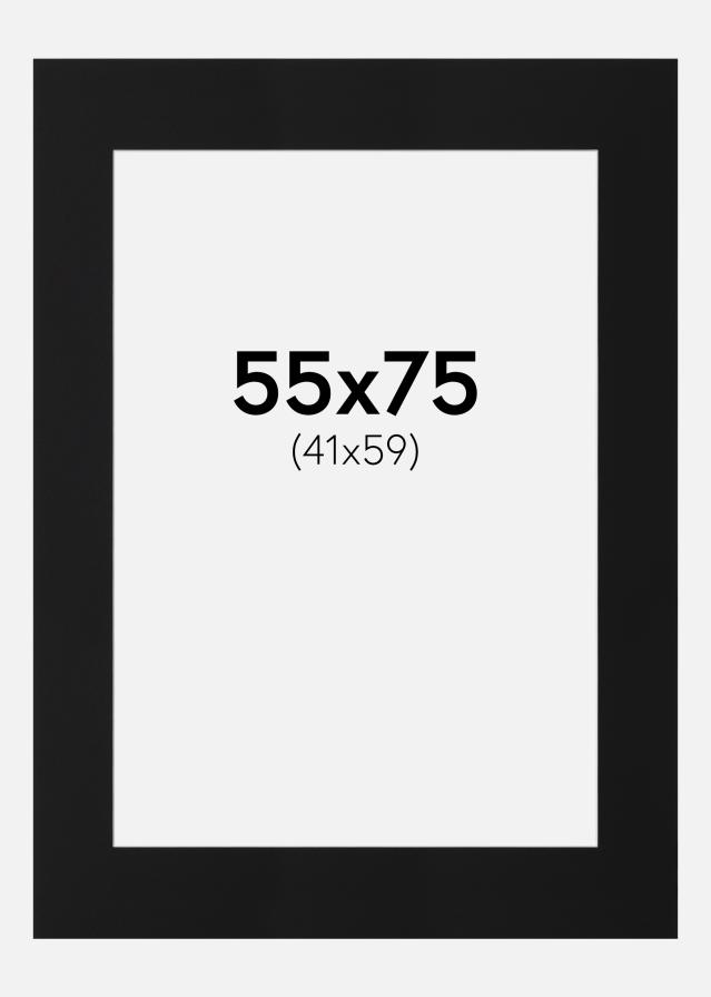 Paspartŭ Črni Standard (Belo Jedro) 55x75 cm (41x59)