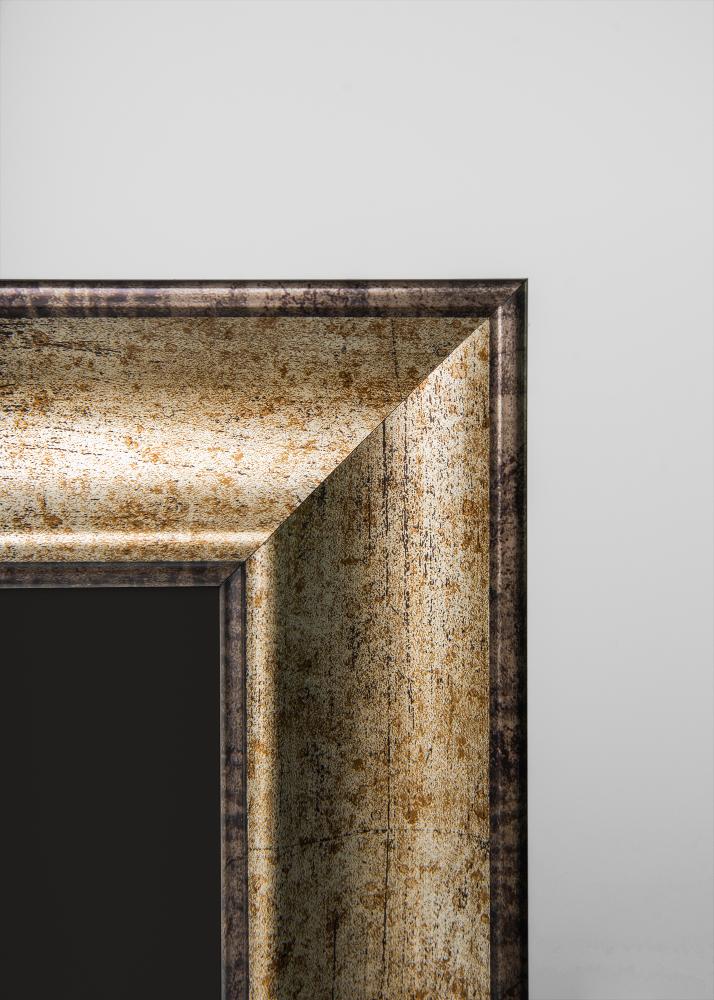 Okvir Saltsjöbaden Antično zlato 20x25 cm - Paspartŭ Črna 13x19,5 cm