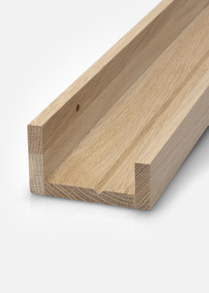KAILA Polica za slike iz masivnega hrasta 50 cm