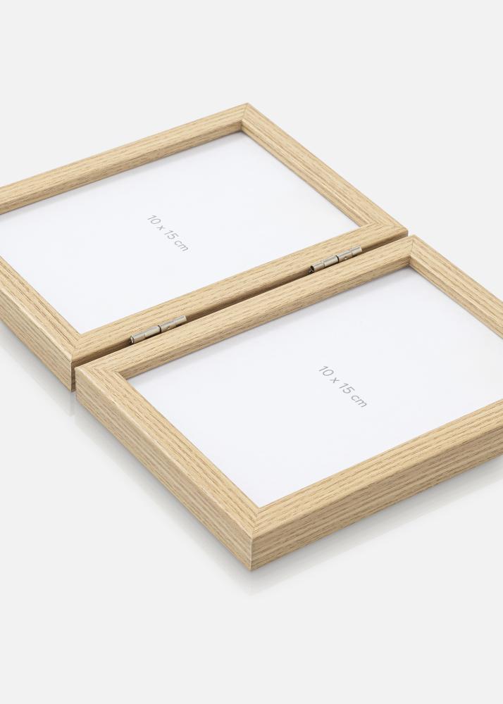 Prepogljiv okvir Hrast 10x15 cm