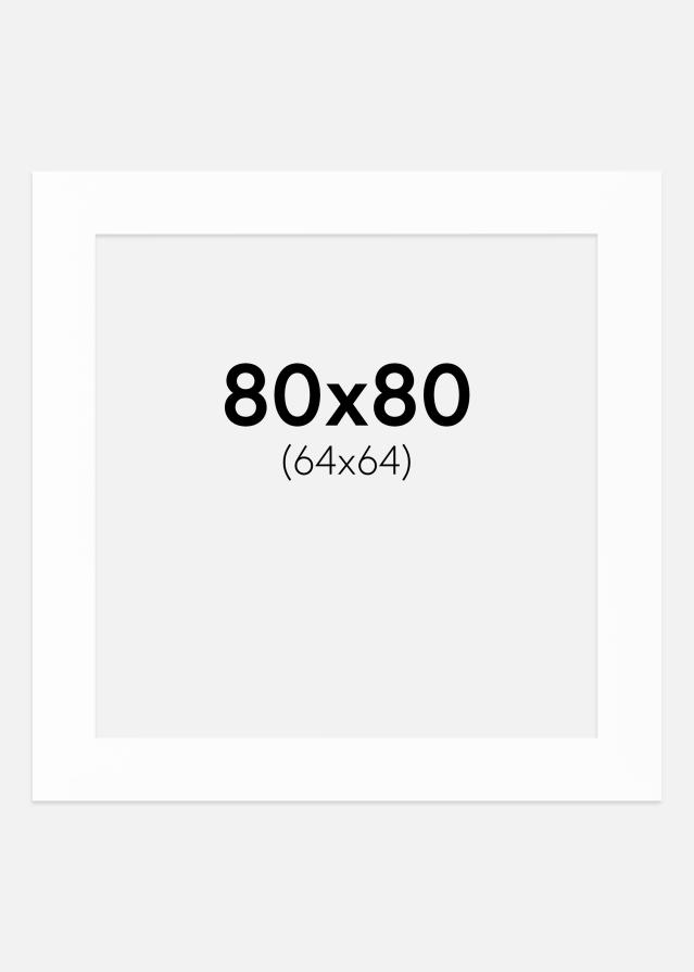 Paspartŭ Bela Bel notranji rob 80x80 cm (64x64)