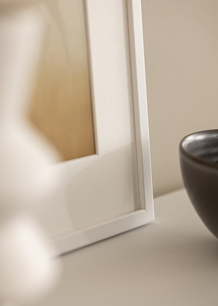 Okvir Kaspar Bela 50x70 cm - Paspartŭ Bela 16x24 inches