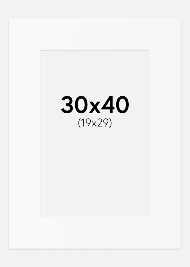 Paspartŭ Umazano bela Bel notranji rob 30x40 cm (19x29)