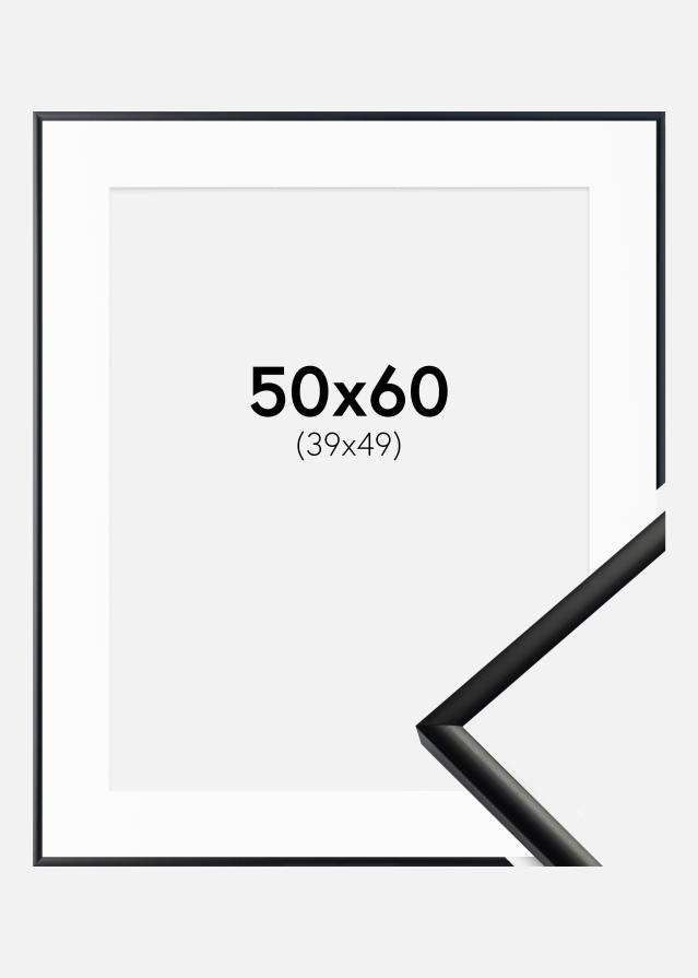Okvir New Lifestyle Mat črna 50x60 cm - Paspartŭ Bela 40x50 cm