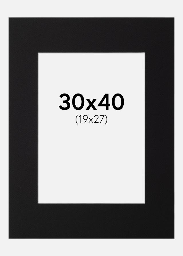 Paspartŭ Canson Črna Bel notranji rob 30x40 cm (19x27)