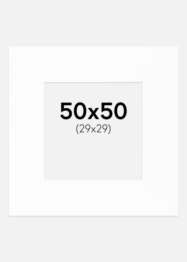 Paspartŭ XL Bela Bel notranji rob 50x50 cm (29x29)