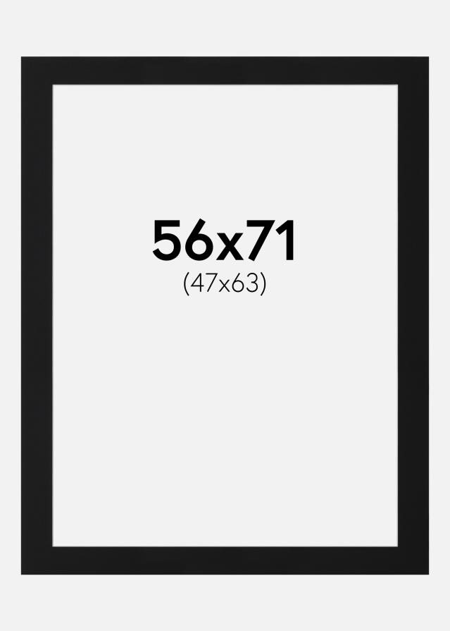 Paspartŭ Črni Standard (Belo Jedro) 56x71 cm (47x63)