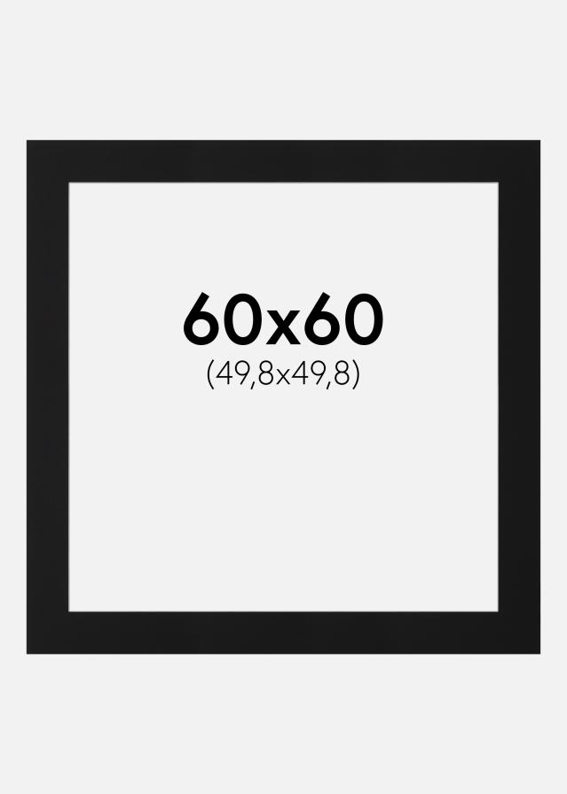 Paspartŭ Črni Standard (Belo Jedro) 60x60 cm (49,8x49,8)