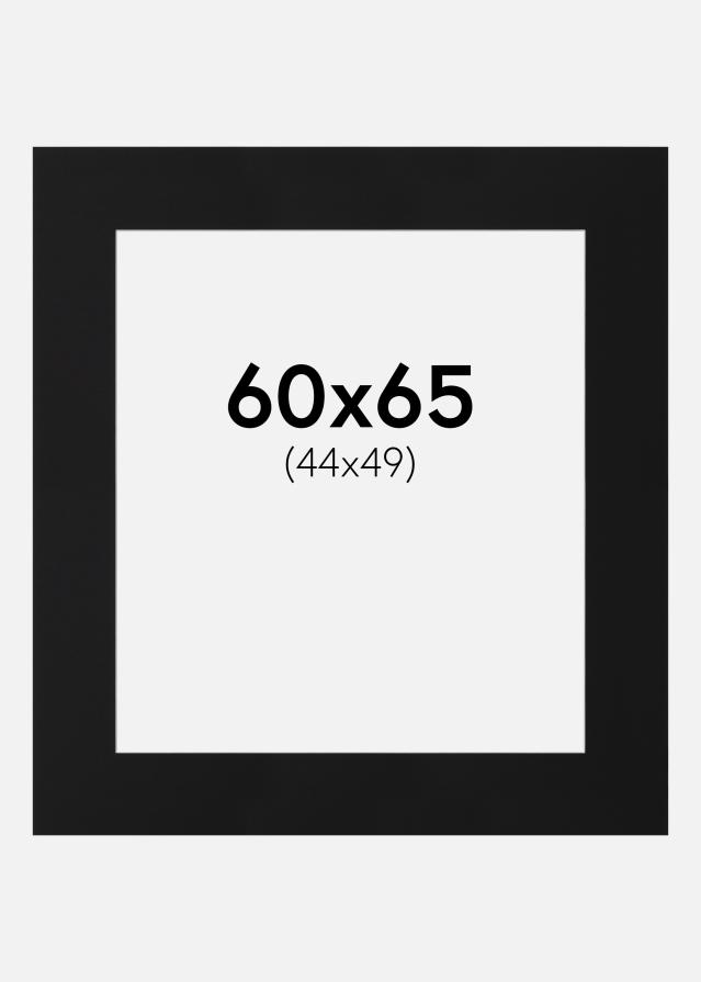 Paspartŭ Črni Standard (Belo Jedro) 60x65 cm (44x49)