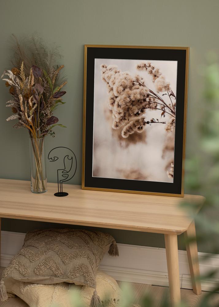 Okvir Edsbyn Zlata 28x35 cm - Paspartŭ Črna 8x10 inches