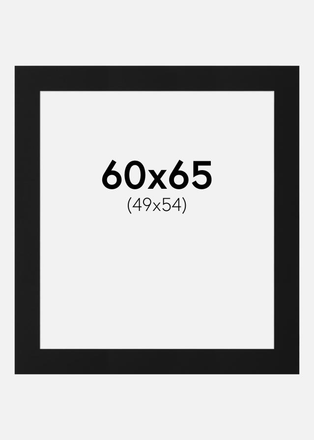 Paspartŭ Črni Standard (Belo Jedro) 60x65 cm (49x54)